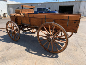 SOLD-#341 Antique Wood Wheel Weber Wagon