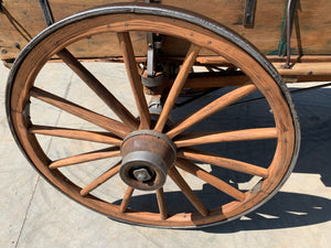 SOLD-#341 Antique Wood Wheel Weber Wagon