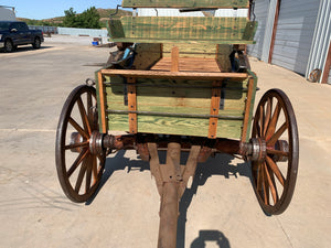 Sold-#343 Wood Wheel Display Wagon