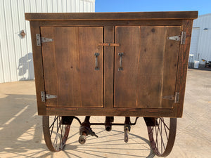 SOLD-Antique 3 Compartment Kerosene/Fuel Wagon
