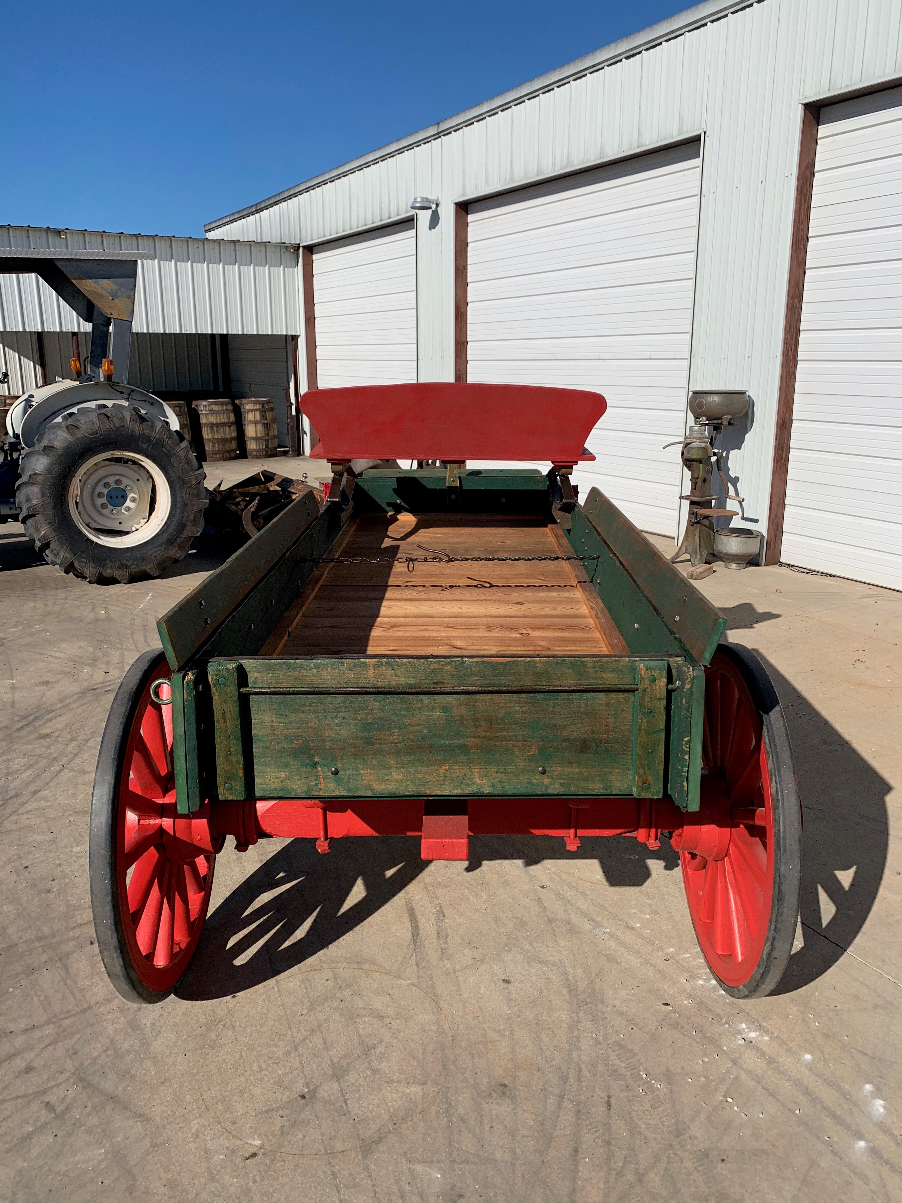 SOLD-#309 Horse Drawn Corn Harvest Display Wagon