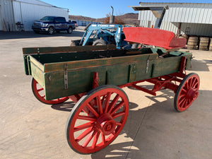 SOLD-#309 Horse Drawn Corn Harvest Display Wagon