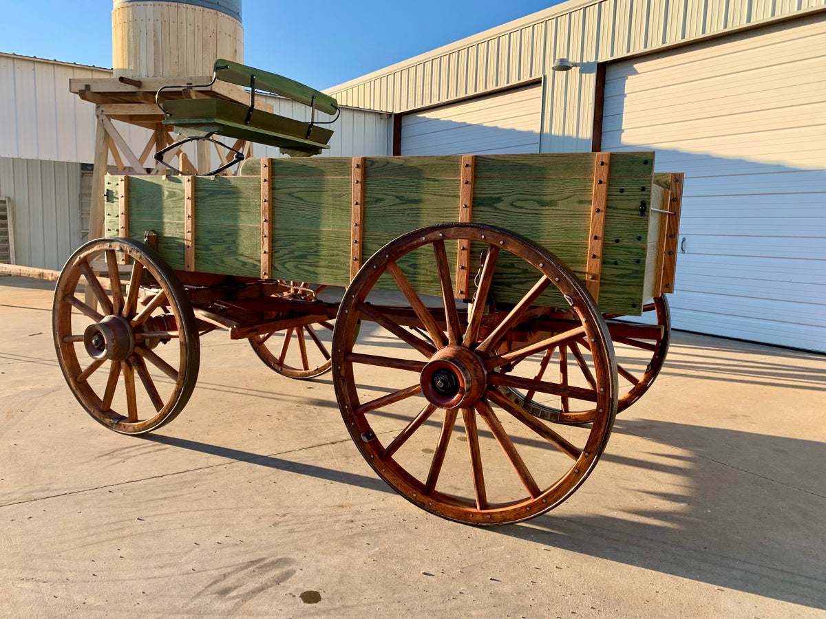 SOLD- John Deere Harvest Display Wagon – Doyle's Wagons