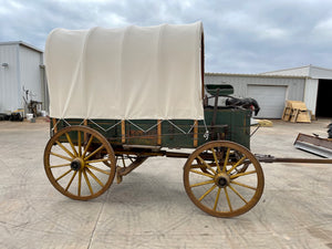 Sold-Antique Carver Covered Wagon