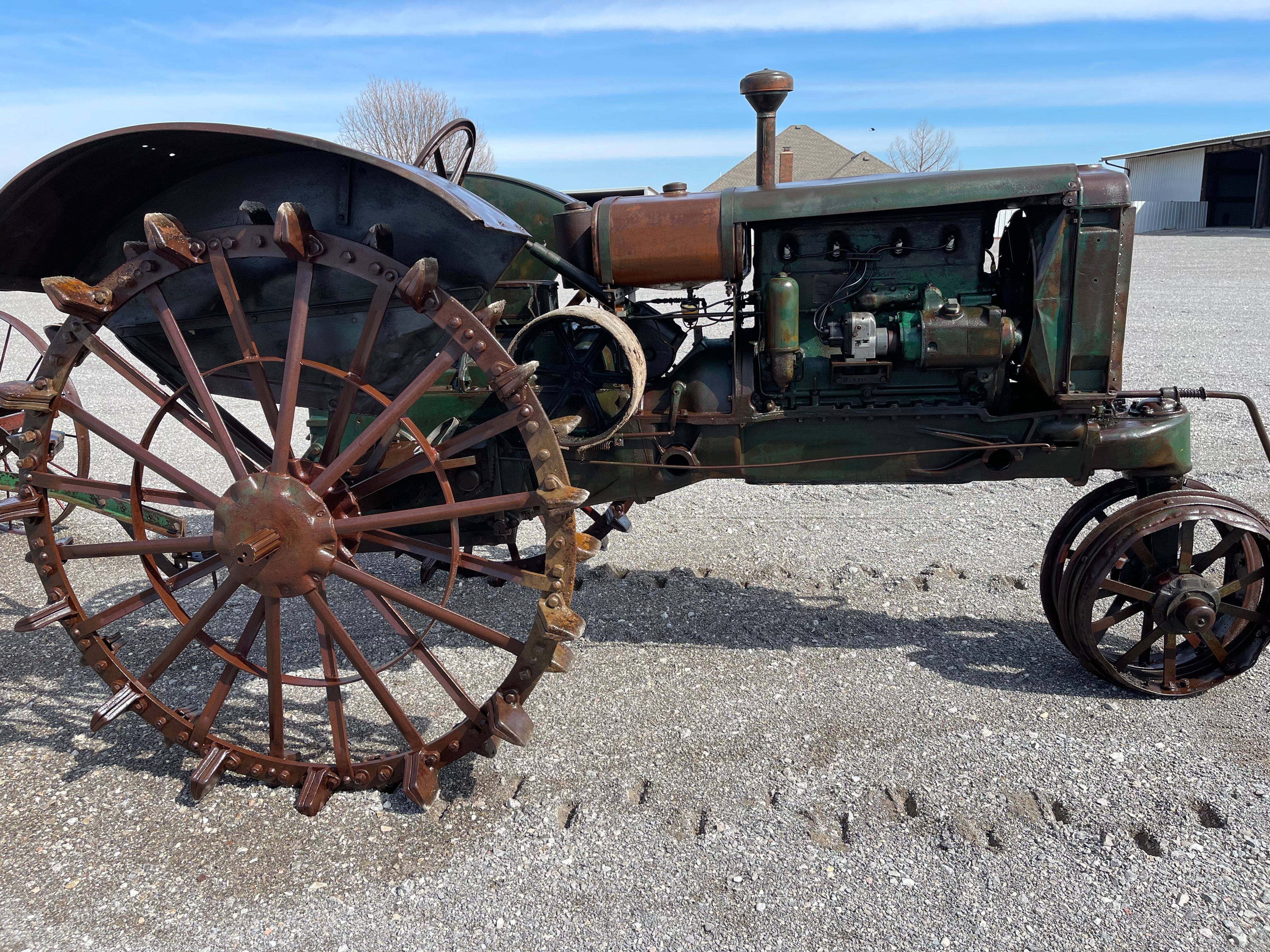 SOLD*Antique Oliver Hart Par Tractor w/ Oliver Grain Drill