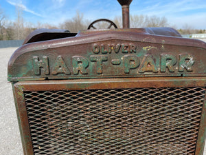 Antique Oliver Hart Par Tractor w/ Oliver Grain Drill