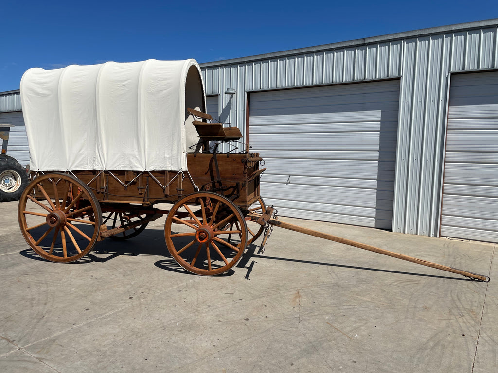 SOLD-Antique Charter Oak Covered Wagon