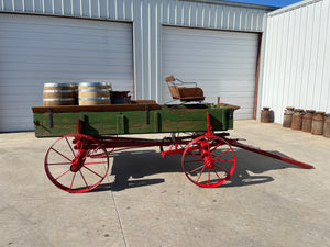 SOLD-#320 Steel Wheel Display Wagon