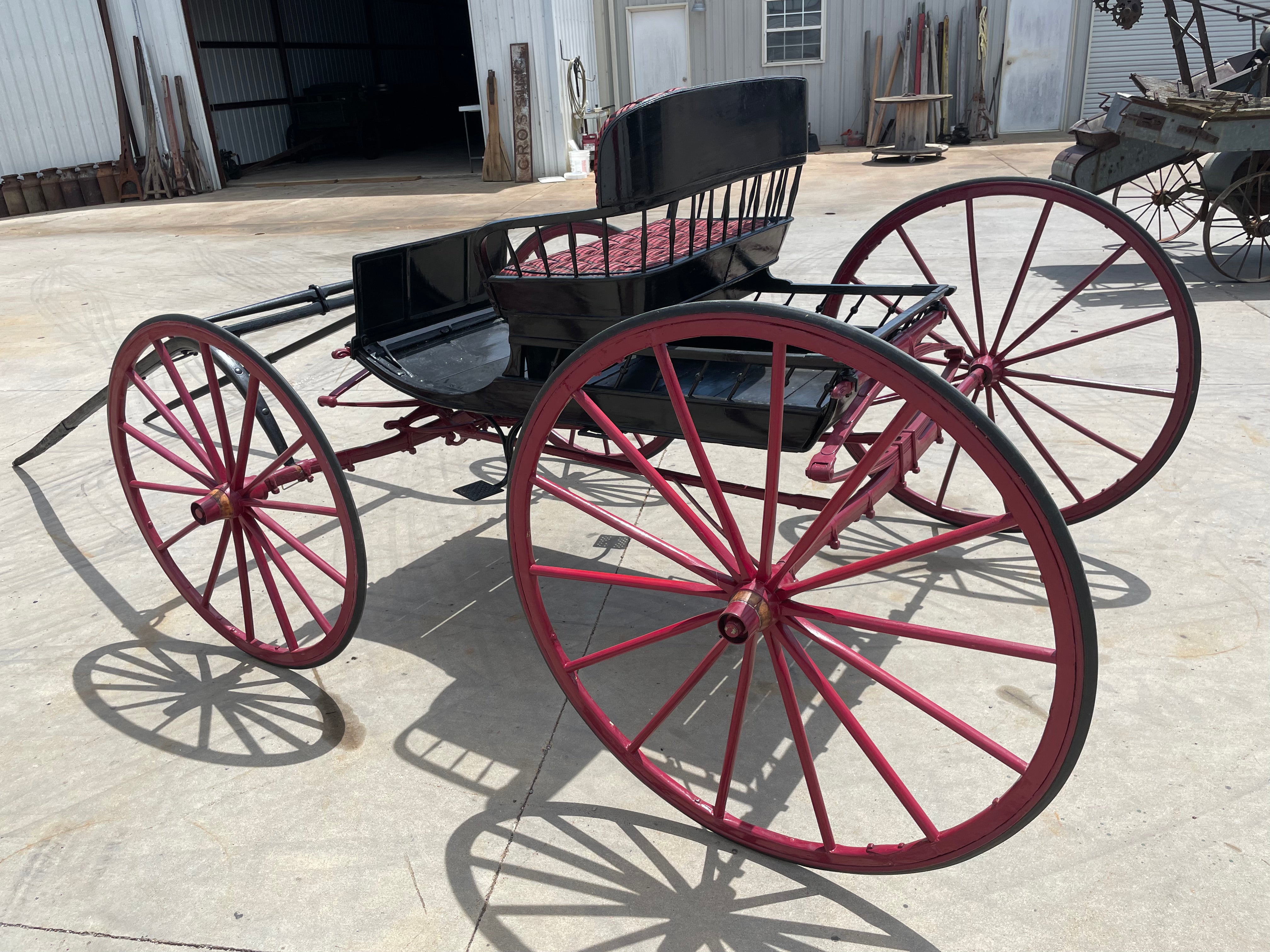 SOLD-Antique Spindle Back Buggy