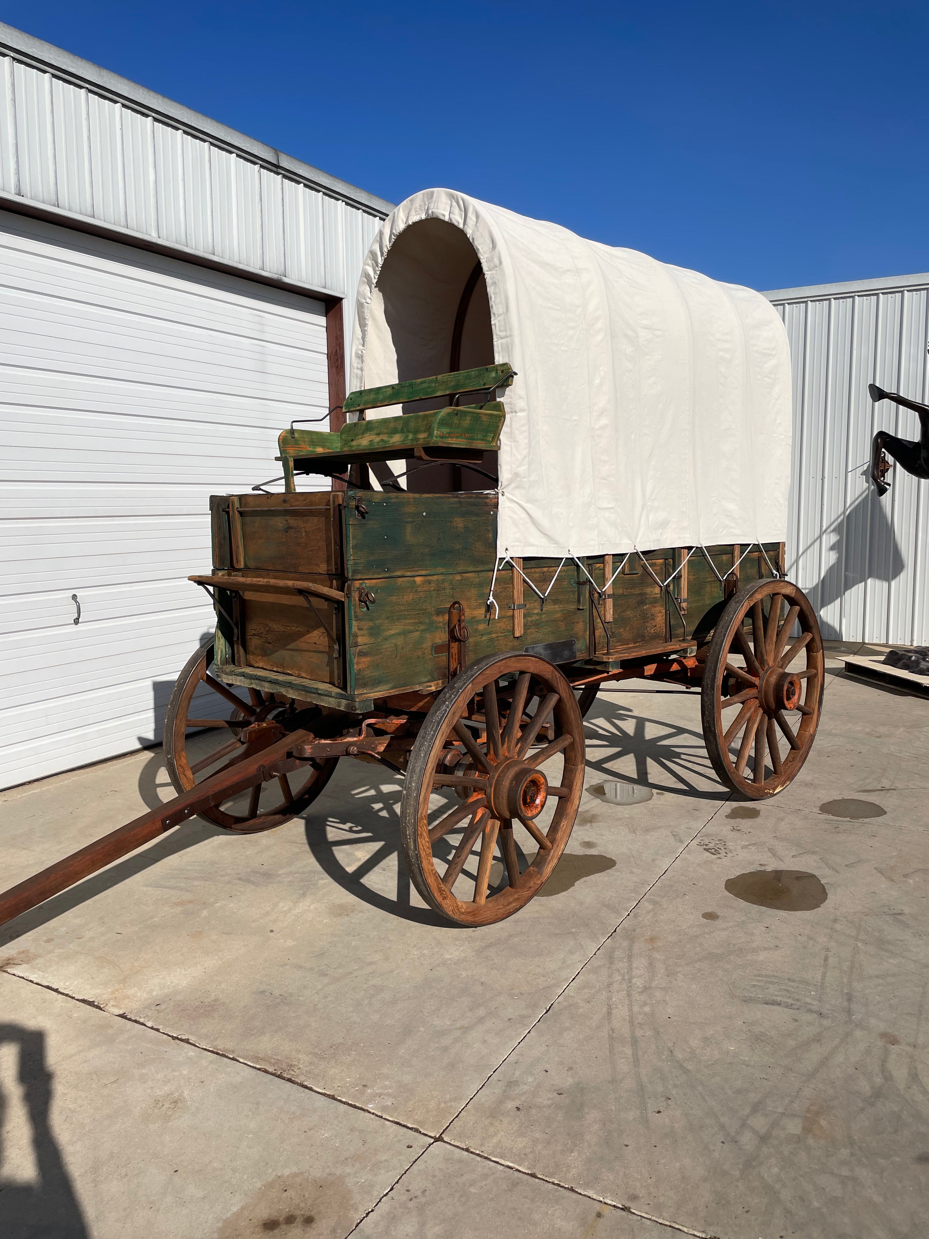 SOLD-#331 Peter Schuttler Covered Display Wagon