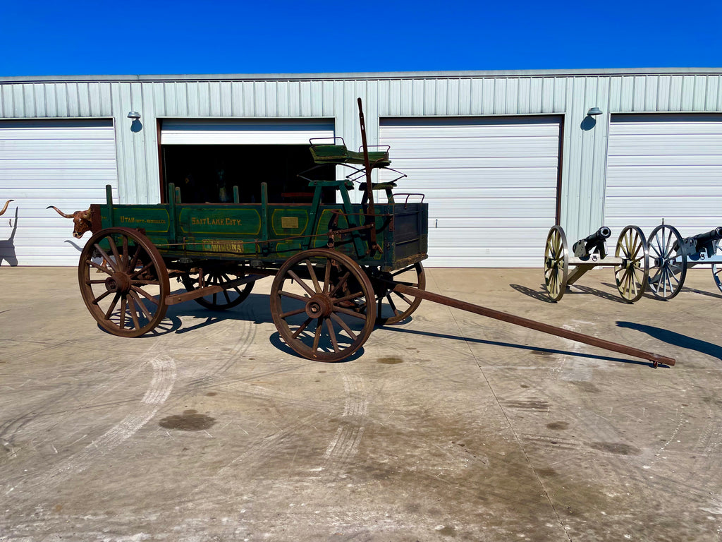 SOLD-Antique "WINONA" Stake Bed Wagon